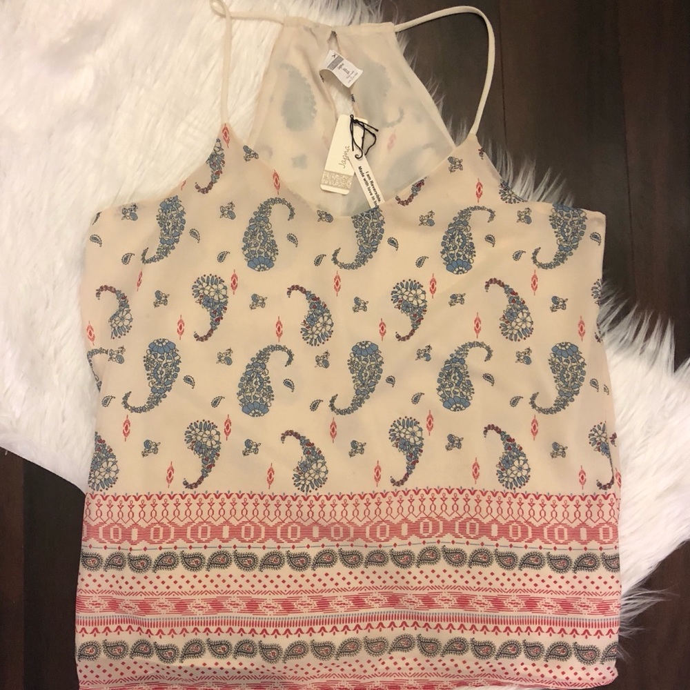 NWT Japna Reversible Strappy Tank. Sz XL